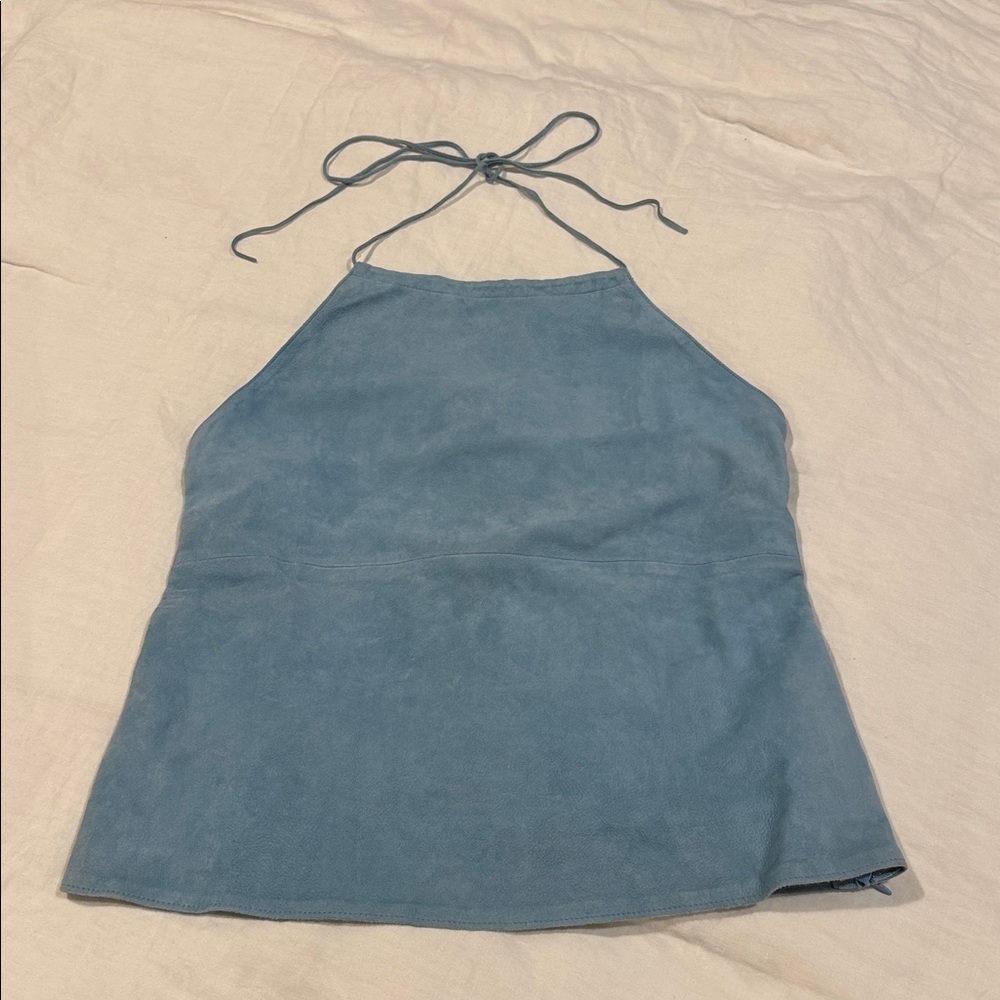 Banana Republic vintage suede halter top